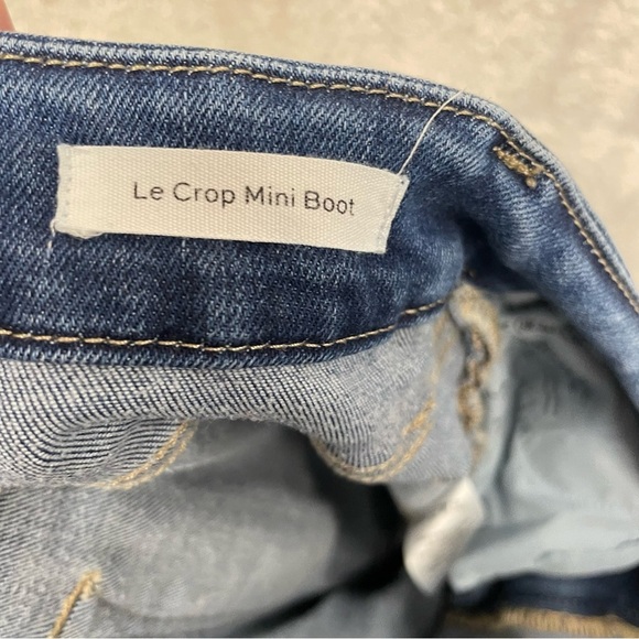 Frame Le Crop mini boot jeans women’s 28 raw hem high rise stretch - Picture 7 of 8